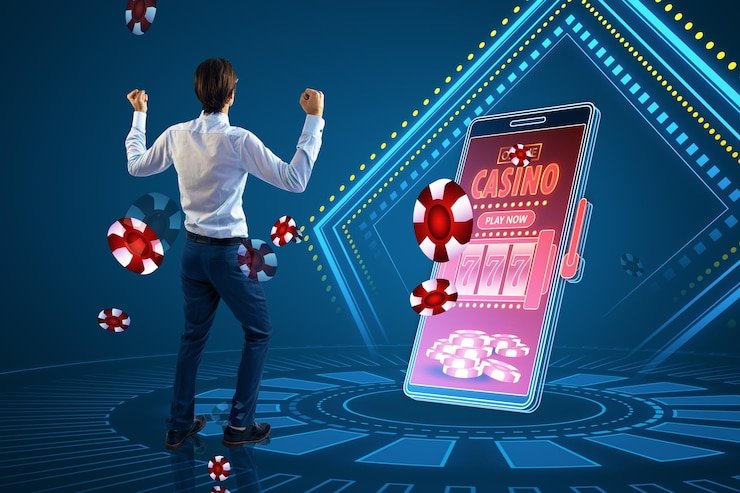 Pengguna memeriksa referral melalui mobile